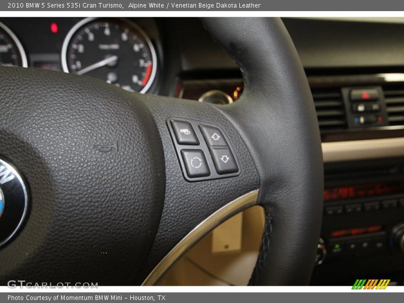 Alpine White / Venetian Beige Dakota Leather 2010 BMW 5 Series 535i Gran Turismo