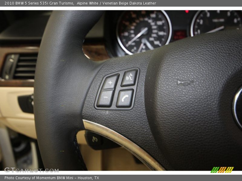 Alpine White / Venetian Beige Dakota Leather 2010 BMW 5 Series 535i Gran Turismo