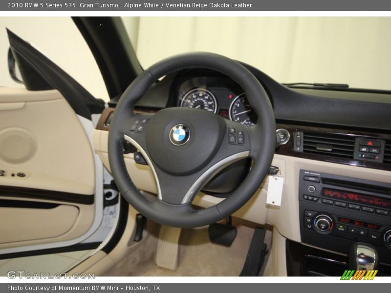 Alpine White / Venetian Beige Dakota Leather 2010 BMW 5 Series 535i Gran Turismo