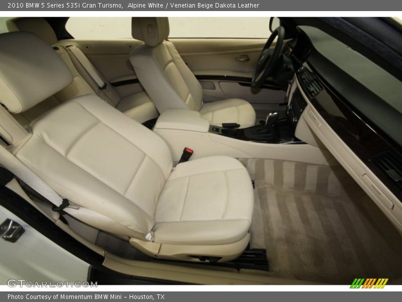 Alpine White / Venetian Beige Dakota Leather 2010 BMW 5 Series 535i Gran Turismo