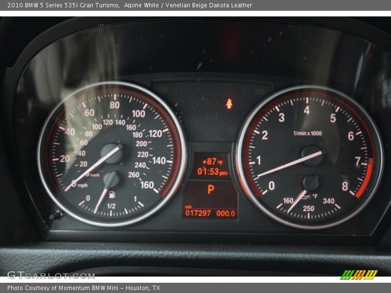 Alpine White / Venetian Beige Dakota Leather 2010 BMW 5 Series 535i Gran Turismo