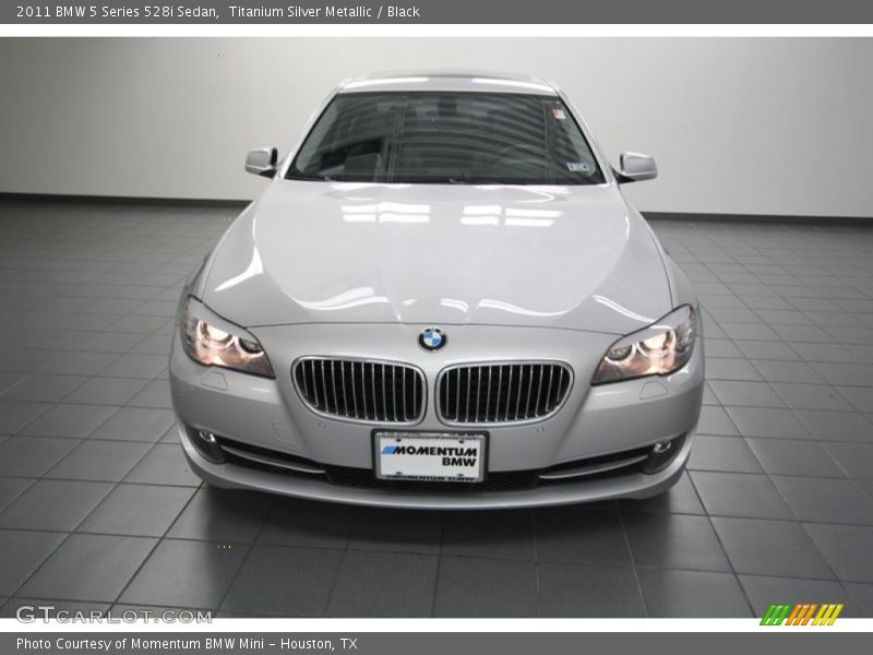 Titanium Silver Metallic / Black 2011 BMW 5 Series 528i Sedan