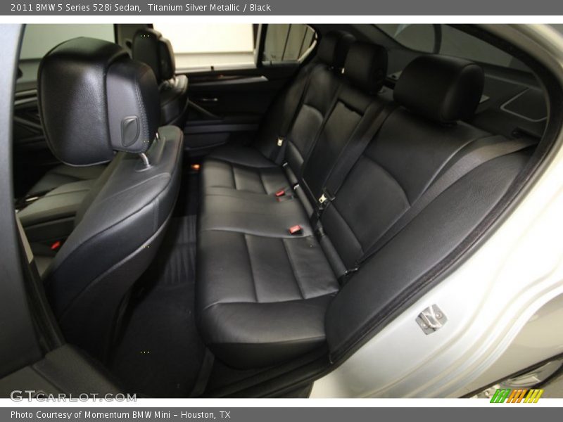 Titanium Silver Metallic / Black 2011 BMW 5 Series 528i Sedan