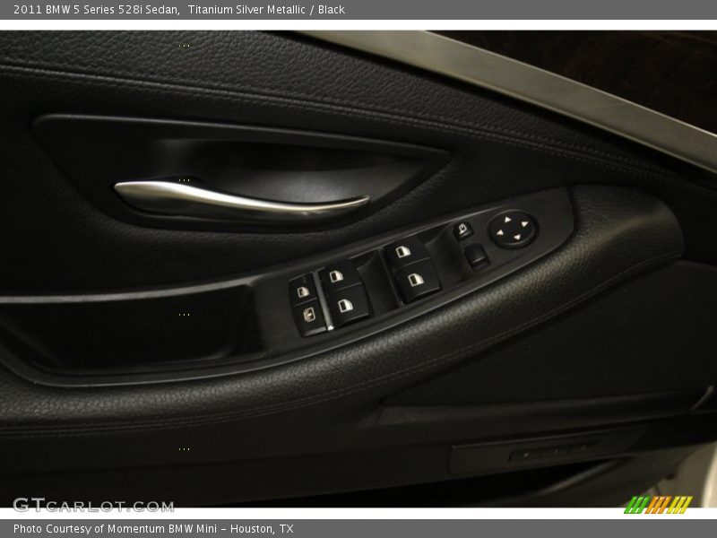 Titanium Silver Metallic / Black 2011 BMW 5 Series 528i Sedan