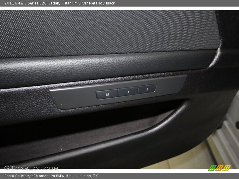 Titanium Silver Metallic / Black 2011 BMW 5 Series 528i Sedan