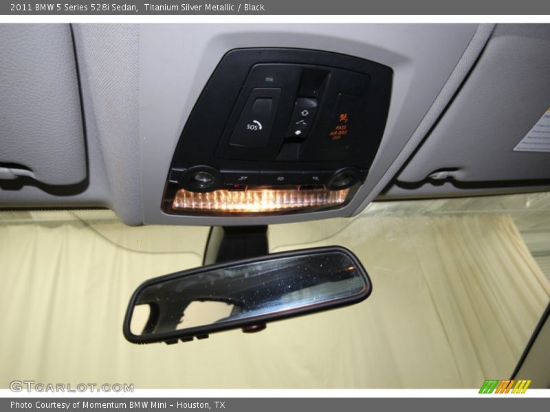 Titanium Silver Metallic / Black 2011 BMW 5 Series 528i Sedan