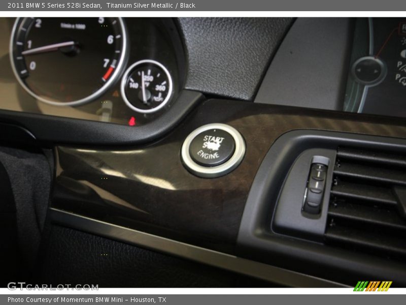 Titanium Silver Metallic / Black 2011 BMW 5 Series 528i Sedan