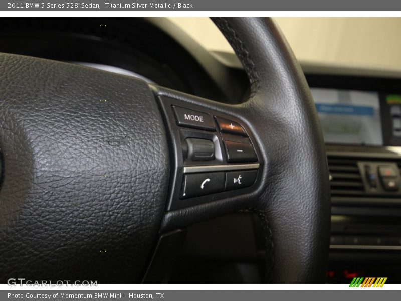 Titanium Silver Metallic / Black 2011 BMW 5 Series 528i Sedan