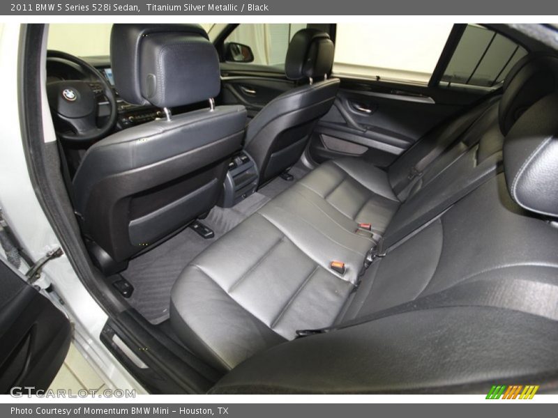 Titanium Silver Metallic / Black 2011 BMW 5 Series 528i Sedan