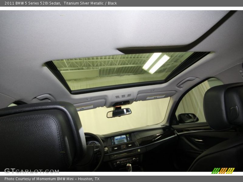 Titanium Silver Metallic / Black 2011 BMW 5 Series 528i Sedan