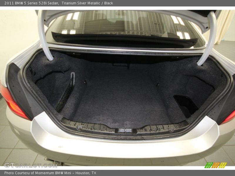 Titanium Silver Metallic / Black 2011 BMW 5 Series 528i Sedan