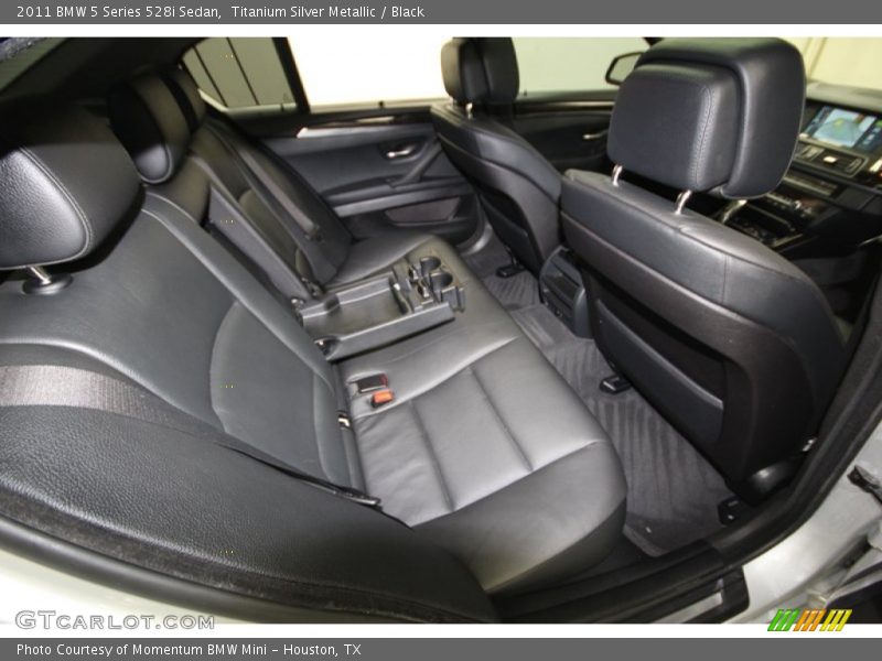 Titanium Silver Metallic / Black 2011 BMW 5 Series 528i Sedan