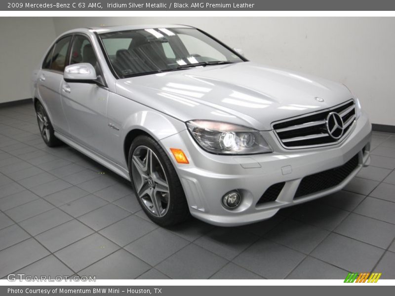 Iridium Silver Metallic / Black AMG Premium Leather 2009 Mercedes-Benz C 63 AMG