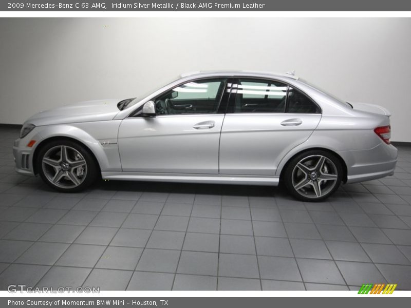Iridium Silver Metallic / Black AMG Premium Leather 2009 Mercedes-Benz C 63 AMG