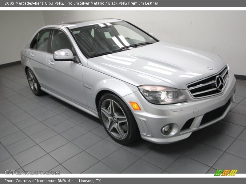 Iridium Silver Metallic / Black AMG Premium Leather 2009 Mercedes-Benz C 63 AMG