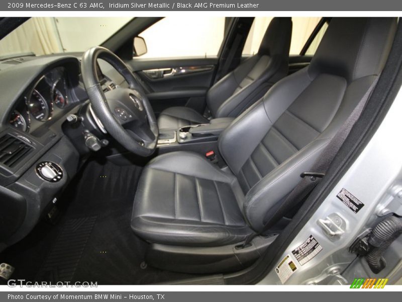 Iridium Silver Metallic / Black AMG Premium Leather 2009 Mercedes-Benz C 63 AMG