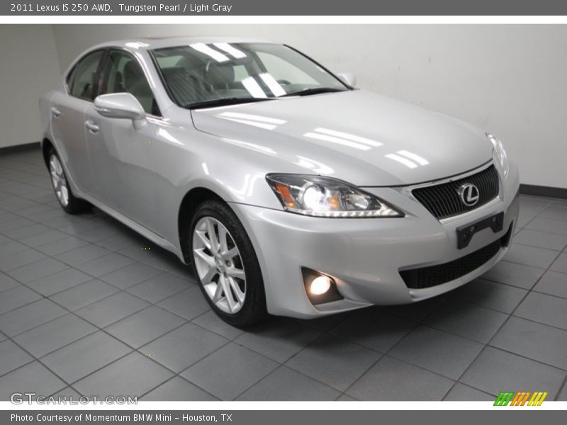 Tungsten Pearl / Light Gray 2011 Lexus IS 250 AWD