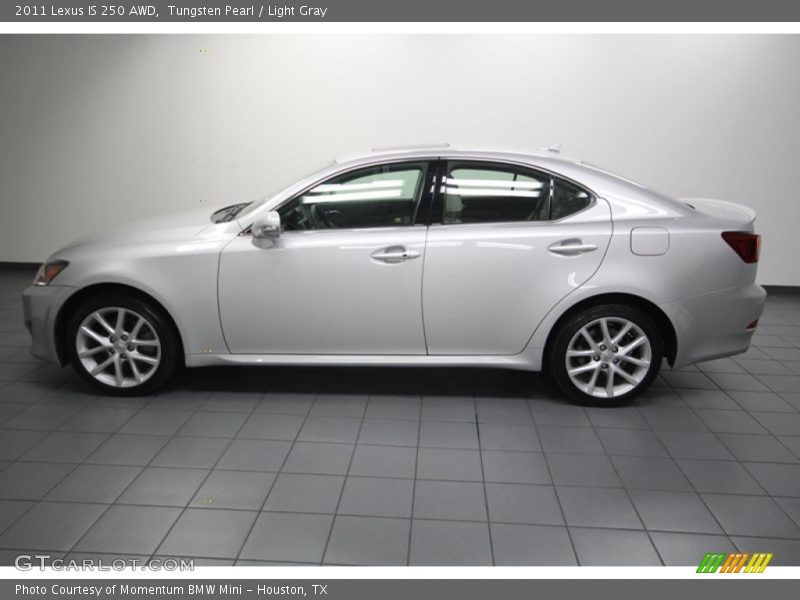 Tungsten Pearl / Light Gray 2011 Lexus IS 250 AWD