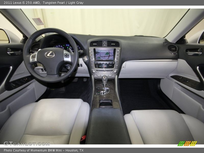 Tungsten Pearl / Light Gray 2011 Lexus IS 250 AWD
