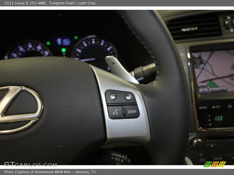 Tungsten Pearl / Light Gray 2011 Lexus IS 250 AWD