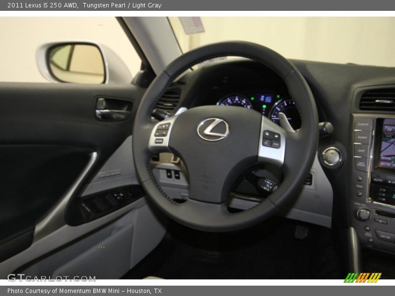 Tungsten Pearl / Light Gray 2011 Lexus IS 250 AWD