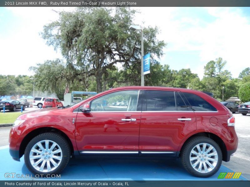 Ruby Red Tinted Tri-Coat / Medium Light Stone 2013 Lincoln MKX FWD
