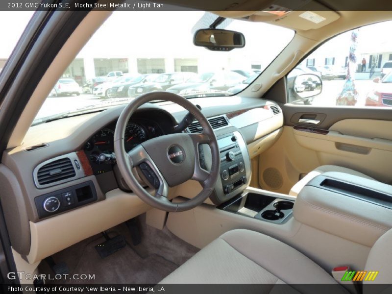 Mocha Steel Metallic / Light Tan 2012 GMC Yukon SLE