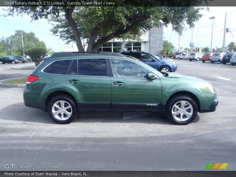 Cypress Green Pearl / Ivory 2014 Subaru Outback 2.5i Limited