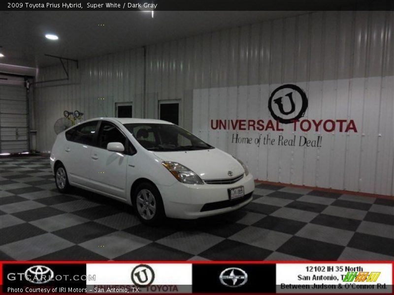 Super White / Dark Gray 2009 Toyota Prius Hybrid