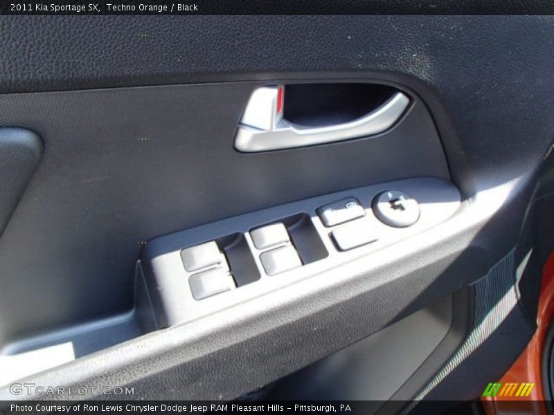 Techno Orange / Black 2011 Kia Sportage SX