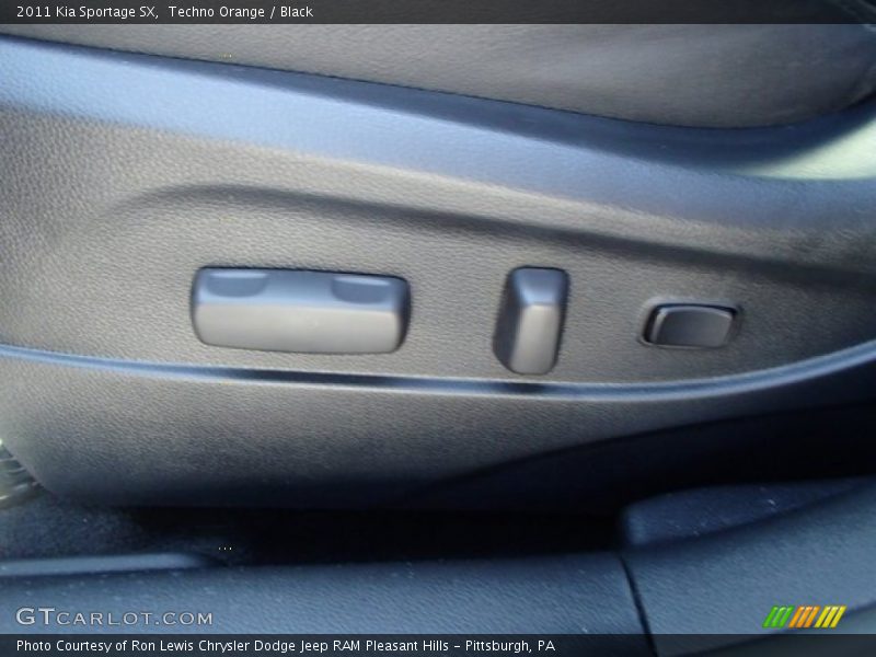Techno Orange / Black 2011 Kia Sportage SX