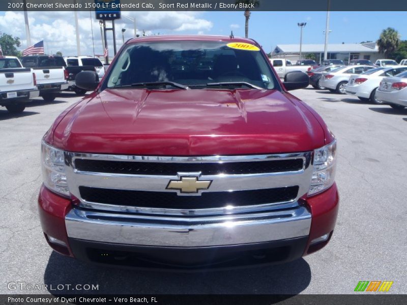 Sport Red Metallic / Ebony Black 2007 Chevrolet Silverado 1500 LT Extended Cab