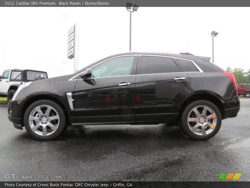 Black Raven / Ebony/Ebony 2012 Cadillac SRX Premium