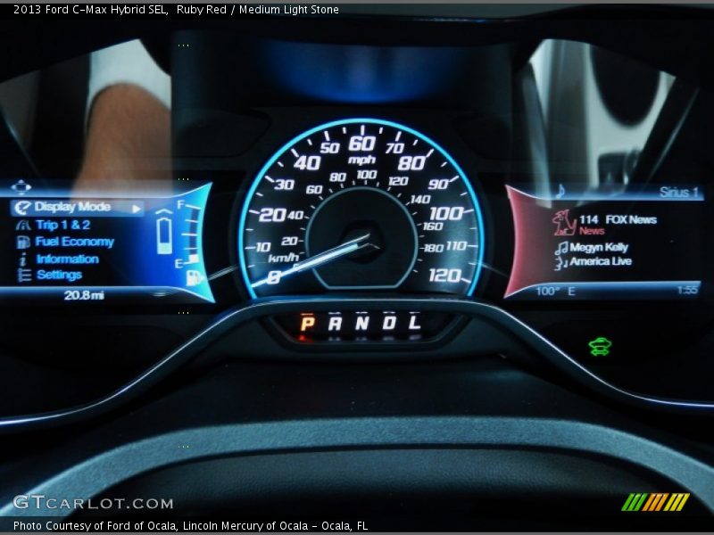 Ruby Red / Medium Light Stone 2013 Ford C-Max Hybrid SEL