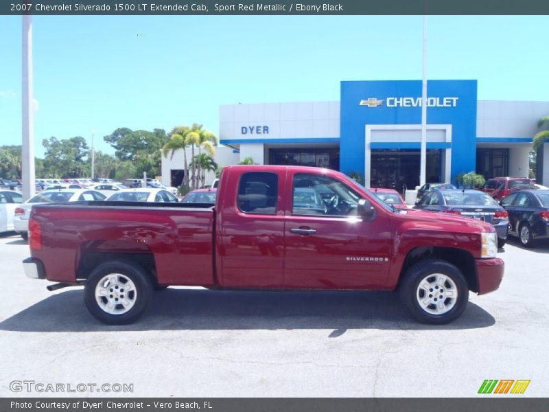 Sport Red Metallic / Ebony Black 2007 Chevrolet Silverado 1500 LT Extended Cab