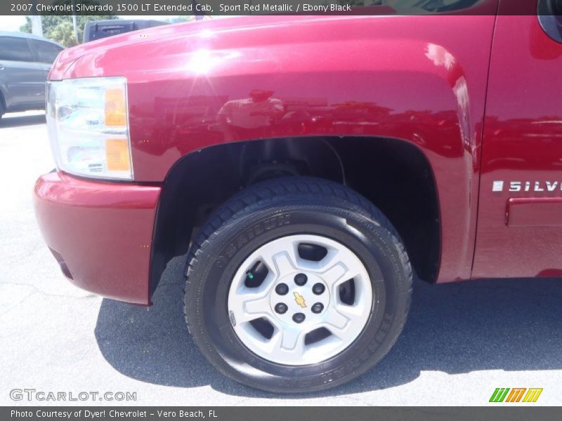 Sport Red Metallic / Ebony Black 2007 Chevrolet Silverado 1500 LT Extended Cab