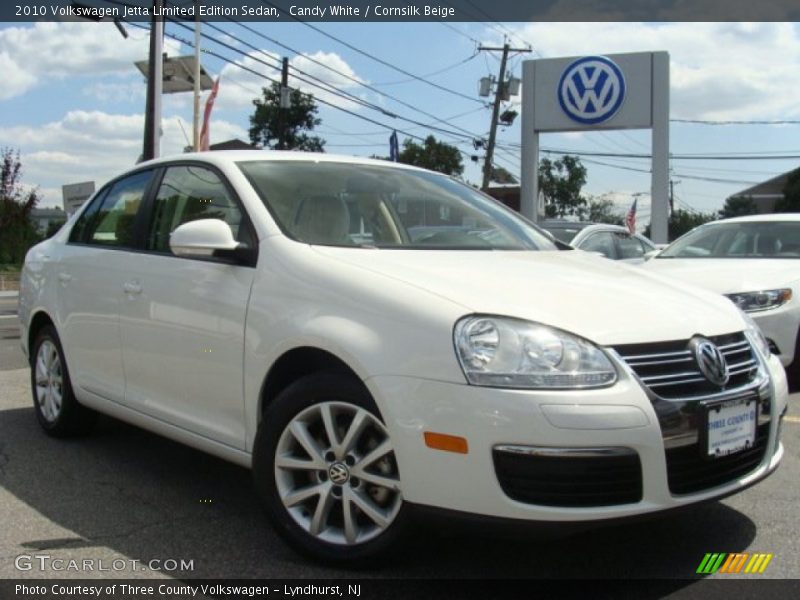 Candy White / Cornsilk Beige 2010 Volkswagen Jetta Limited Edition Sedan