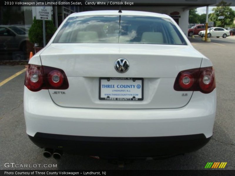 Candy White / Cornsilk Beige 2010 Volkswagen Jetta Limited Edition Sedan