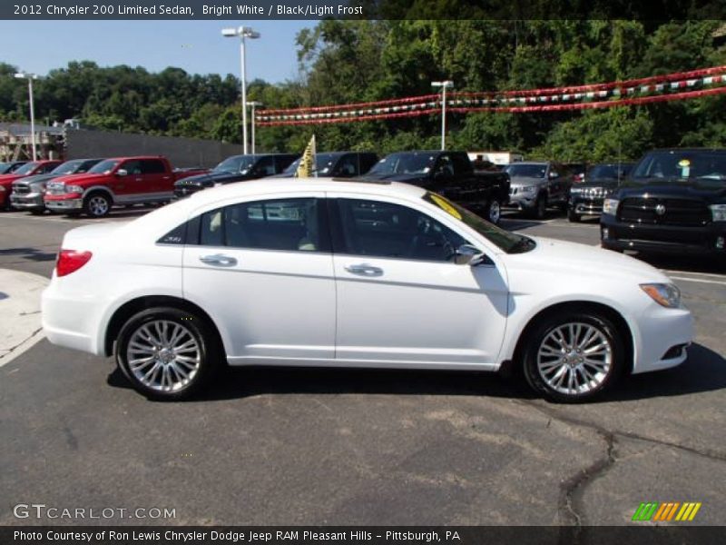 Bright White / Black/Light Frost 2012 Chrysler 200 Limited Sedan