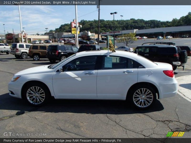 Bright White / Black/Light Frost 2012 Chrysler 200 Limited Sedan