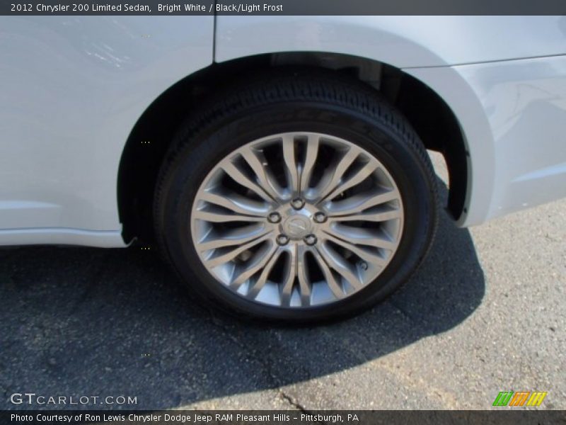 Bright White / Black/Light Frost 2012 Chrysler 200 Limited Sedan