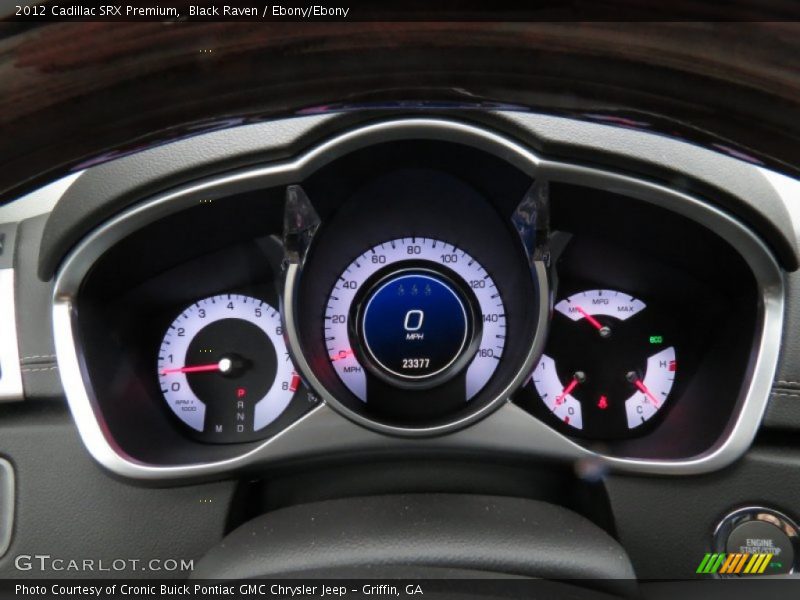 Black Raven / Ebony/Ebony 2012 Cadillac SRX Premium