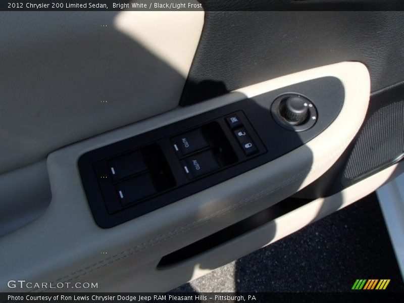 Bright White / Black/Light Frost 2012 Chrysler 200 Limited Sedan