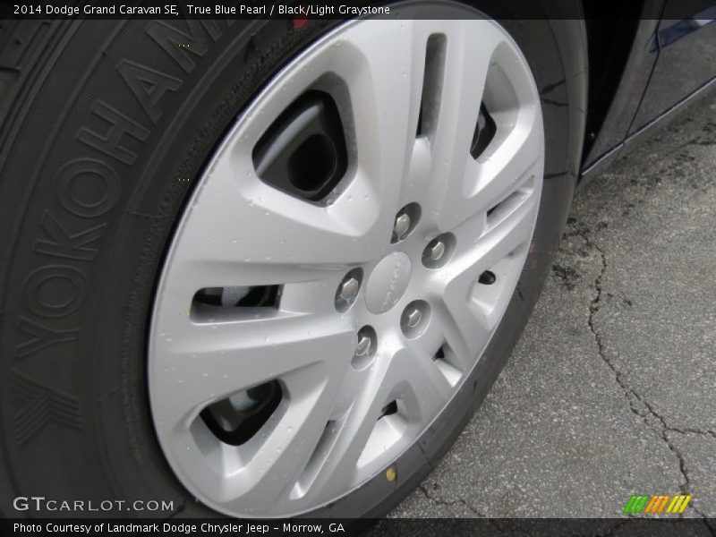 True Blue Pearl / Black/Light Graystone 2014 Dodge Grand Caravan SE