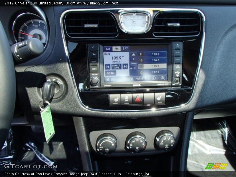 Bright White / Black/Light Frost 2012 Chrysler 200 Limited Sedan