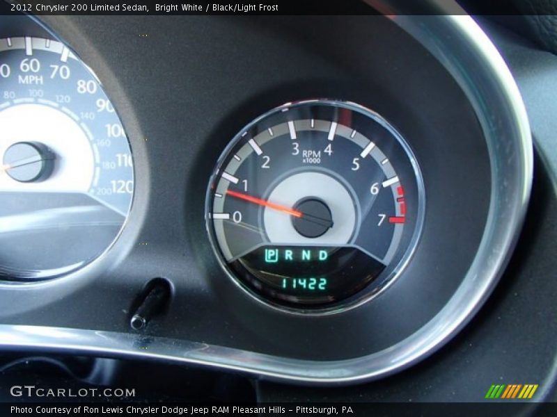 Bright White / Black/Light Frost 2012 Chrysler 200 Limited Sedan