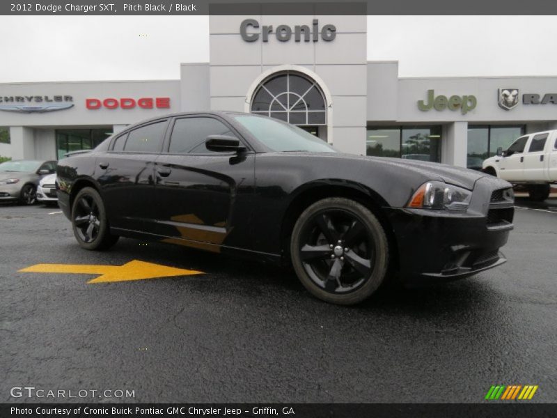 Pitch Black / Black 2012 Dodge Charger SXT