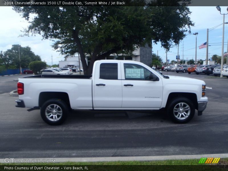 Summit White / Jet Black 2014 Chevrolet Silverado 1500 LT Double Cab