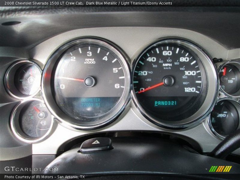 Dark Blue Metallic / Light Titanium/Ebony Accents 2008 Chevrolet Silverado 1500 LT Crew Cab