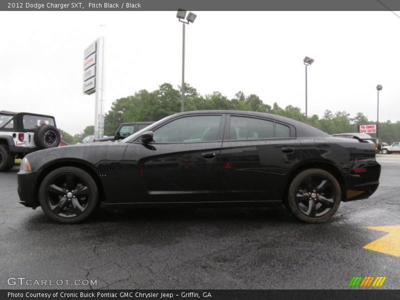 Pitch Black / Black 2012 Dodge Charger SXT